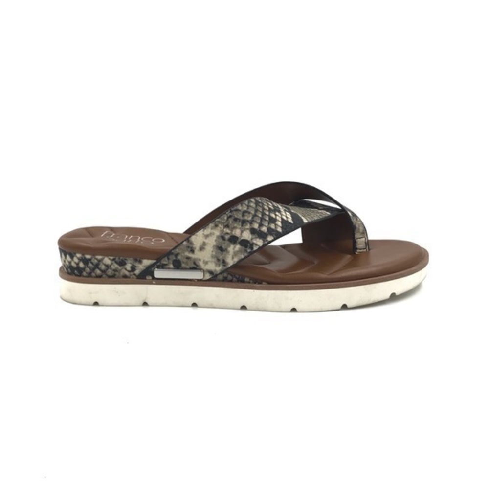 Franco Sarto Snake Print Darious Thong Sandals Size 6.5